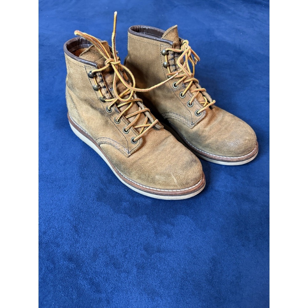 Vtg Red Wing Heritage Rover Boots Muleskinner Roughout Leather 2953 Mens 7.5D